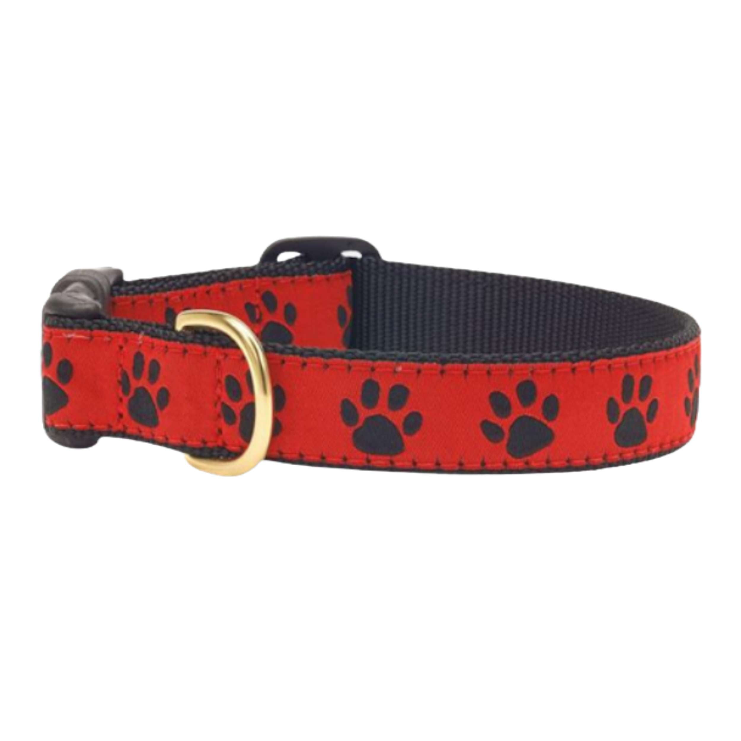 RED-BLACK-PAW-DOG-COLLAR