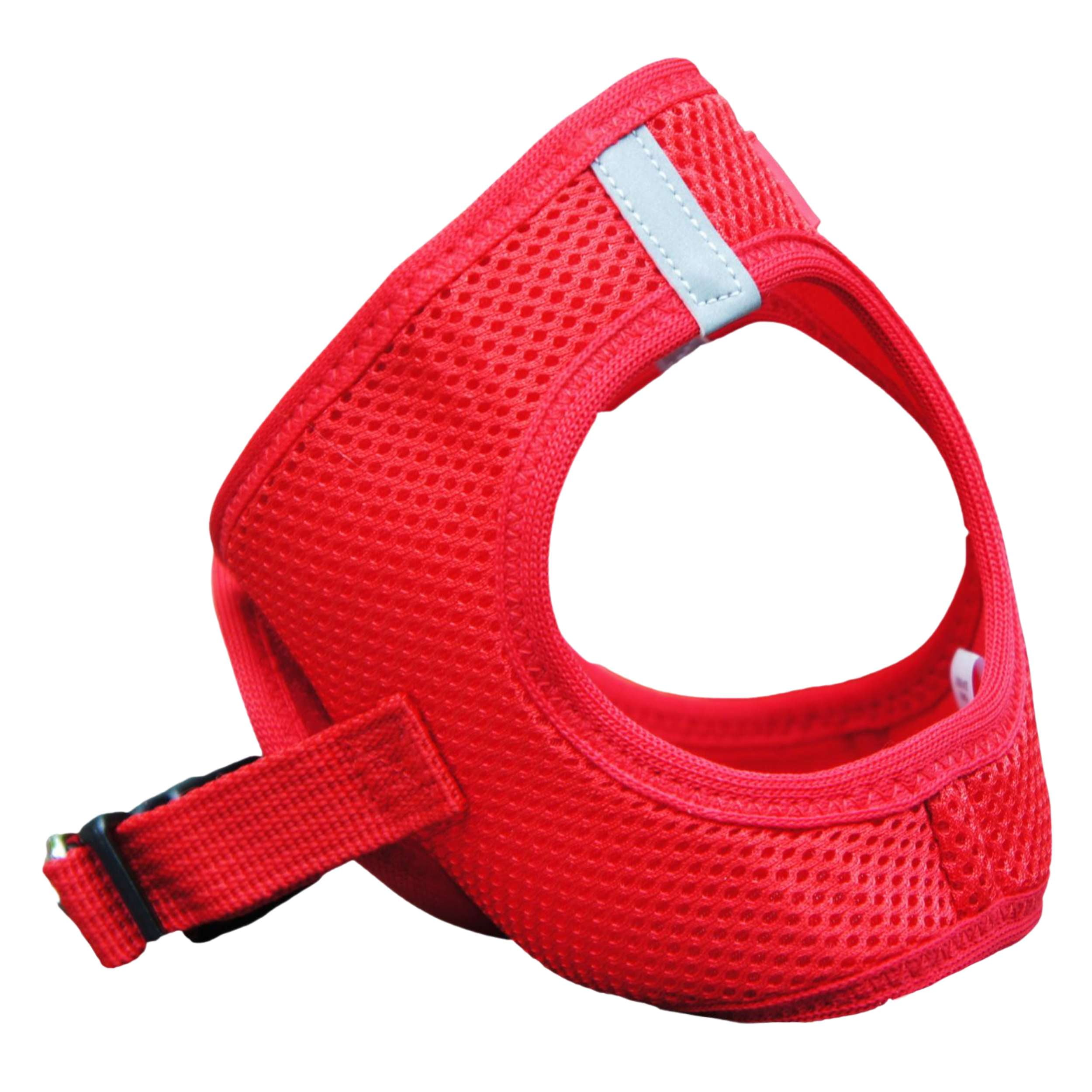 RED-CHOKE-FREE-MESH-DOG-HARNESS