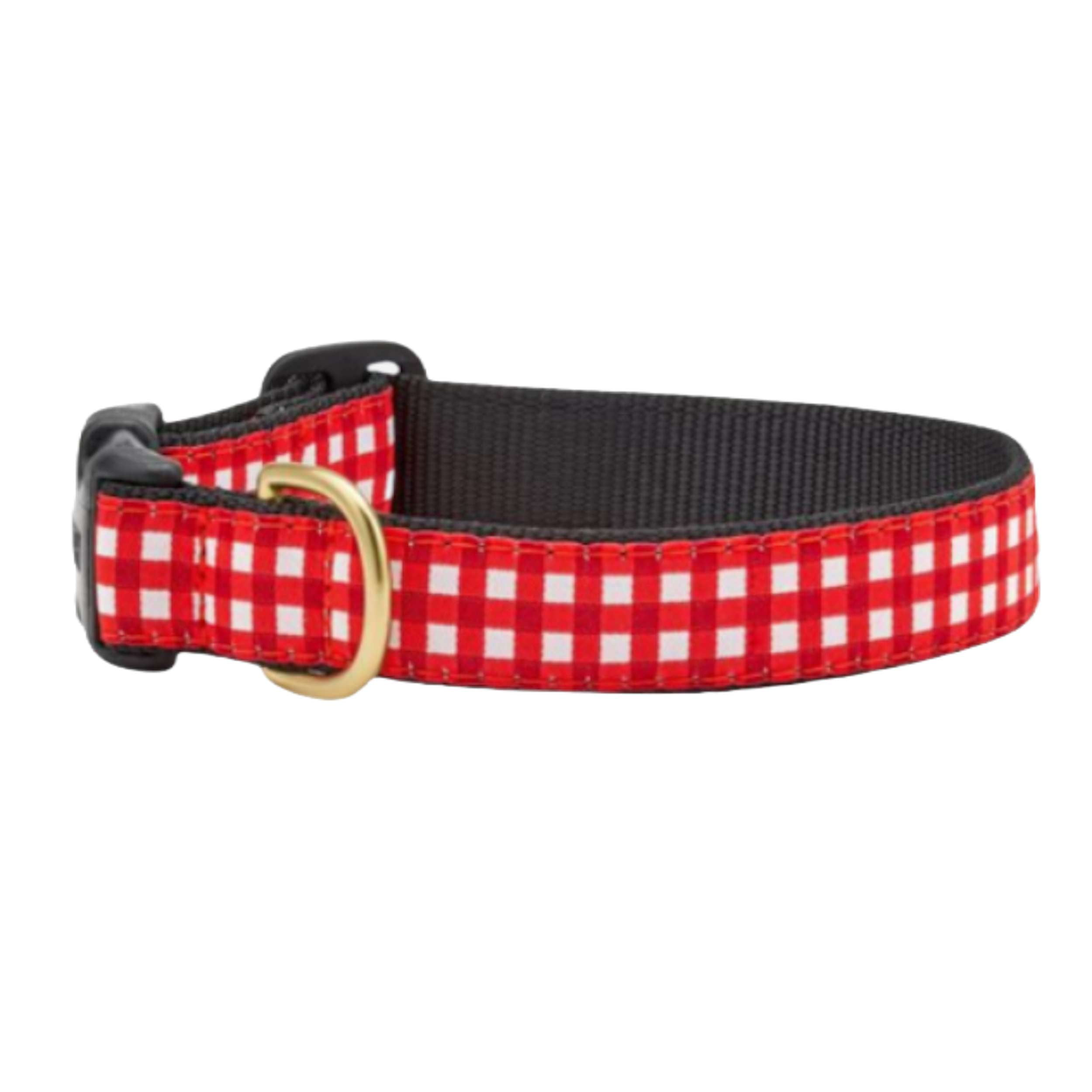 RED-GINGHAM-DOG-COLLAR