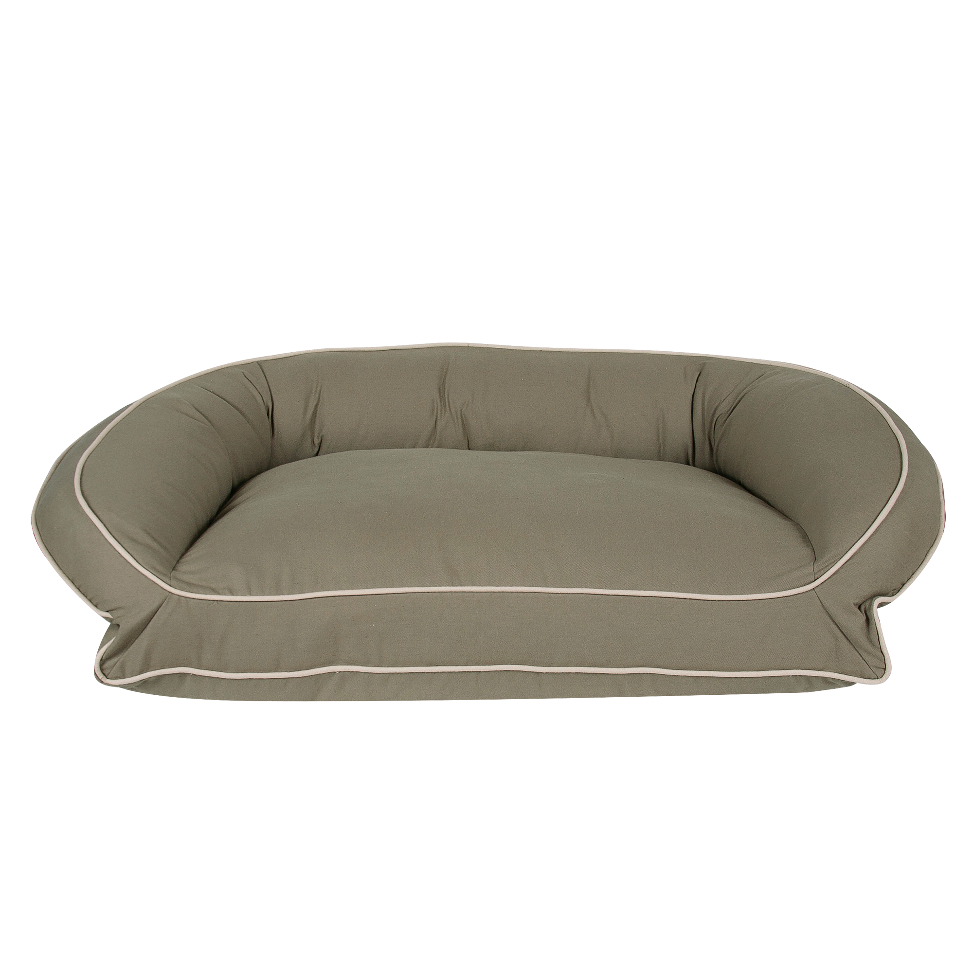 SAGE-CANVAS-CUDDLER-BOLSTER-DOG-BED