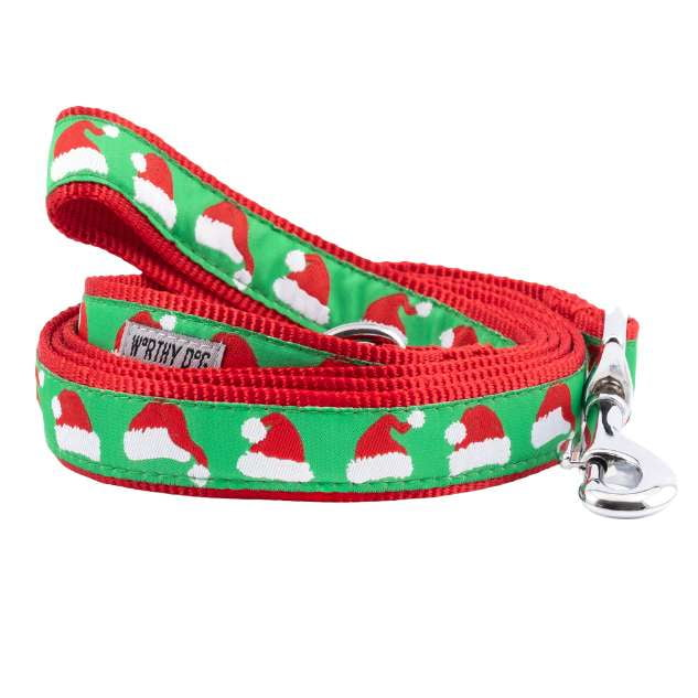 santa-hats-dog-leash