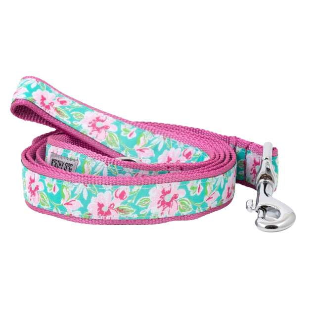 watercolor-floral-dog-leash